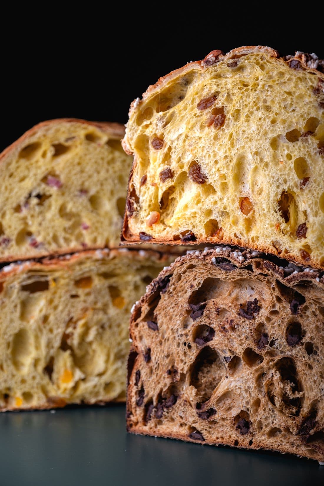 Panettoni 3Voglie tagliati: classico e cioccolato